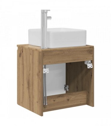 vidaXL Wall-Mounted Sink Vanity Artisan Oak 53 x 35 x 63 cm