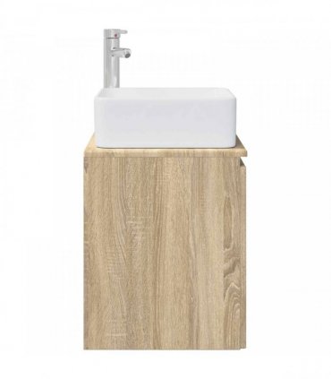 vidaXL Wall-Mounted Sink Vanity Sonoma Oak 53 x 35 x 63 cm