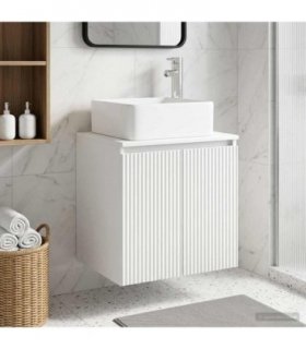 vidaXL Wall-Mounted Sink Vanity White 53 x 35 x 63 cm Engineered Wood