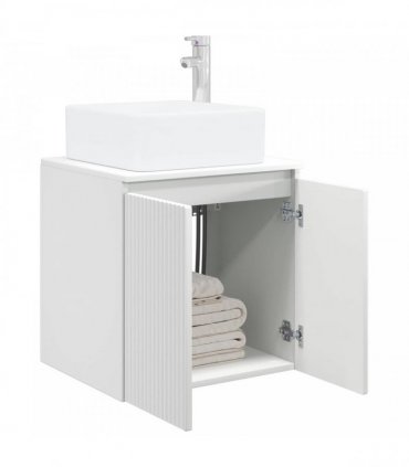 vidaXL Wall-Mounted Sink Vanity White 53 x 35 x 63 cm Engineered Wood