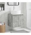 vidaXL Wall-Mounted Sink Vanity Concrete Grey 49.5 x 44.5 x 65 cm — V0672200926