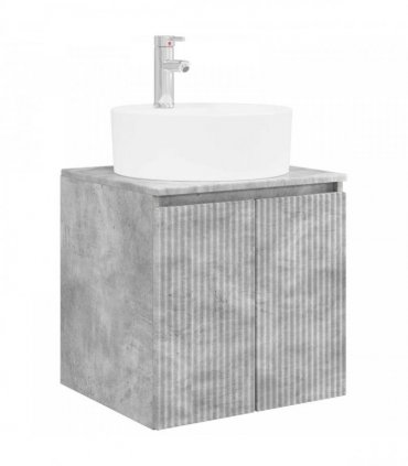 vidaXL Wall-Mounted Sink Vanity Concrete Grey 49.5 x 44.5 x 65 cm — V0672200926