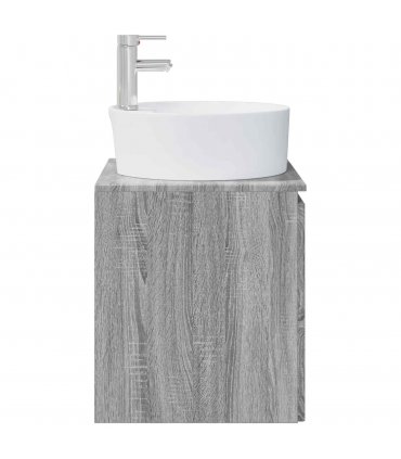 vidaXL Wall-Mounted Sink Vanity Grey Sonoma 49.5 x 44.5 x 65 cm — V0672200931