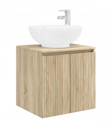 vidaXL Wall-Mounted Sink Vanity Sonoma Oak 49.5 x 44.5 x 65 cm — V0672200935