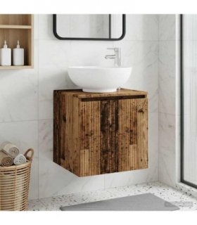 vidaXL Wall-Mounted Sink Vanity Old Wood 49.5 x 44.5 x 65 cm — V0672200937