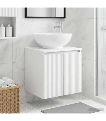 vidaXL Wall-Mounted Sink Vanity White 49.5 x 44.5 x 65 cm — V0672200938