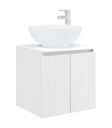 vidaXL Wall-Mounted Sink Vanity White 49.5 x 44.5 x 65 cm — V0672200938