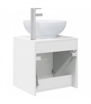 vidaXL Wall-Mounted Sink Vanity White 49.5 x 44.5 x 65 cm — V0672200938