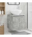vidaXL Wall-Mounted Sink Vanity Concrete Grey 49.5 x 44.5 x 65 cm — V0672200939