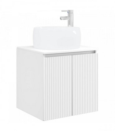 vidaXL Wall-Mounted Sink Vanity White 49.5 x 44.5 x 66 cm — V0672200944