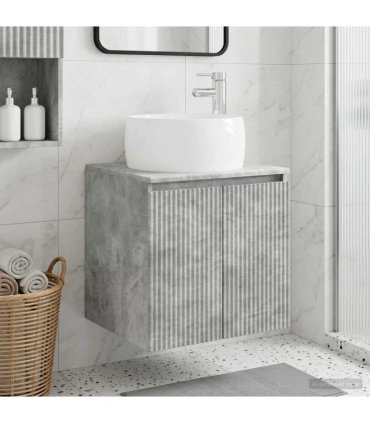 vidaXL Wall-Mounted Sink Vanity Concrete Grey 49.5 x 44.5 x 66 cm — V0672200945