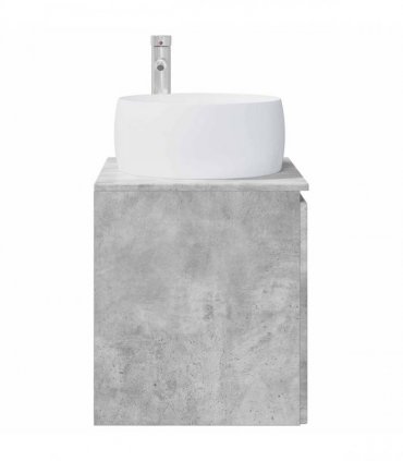 vidaXL Wall-Mounted Sink Vanity Concrete Grey 49.5 x 44.5 x 66 cm — V0672200945