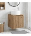 vidaXL Wall-Mounted Sink Vanity Artisan Oak 49.5 x 44.5 x 66 cm — V0672200946