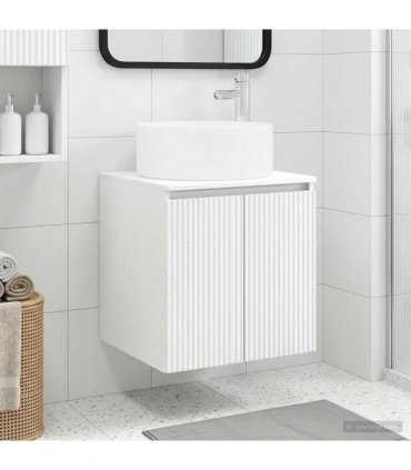 vidaXL Wall-mounted Sink Vanity White 49.5 x 44.5 x 65.5 cm — V0672200956