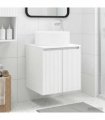 vidaXL Wall-mounted Sink Vanity White 49.5 x 44.5 x 65.5 cm — V0672200956