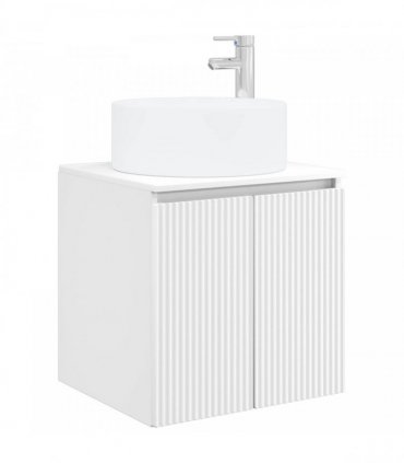 vidaXL Wall-mounted Sink Vanity White 49.5 x 44.5 x 65.5 cm — V0672200956