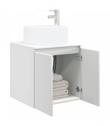 vidaXL Wall-mounted Sink Vanity White 49.5 x 44.5 x 65.5 cm — V0672200956