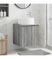 vidaXL Wall-mounted Sink Vanity Grey Sonoma 49.5 x 44.5 x 65.5 cm — V0672200957