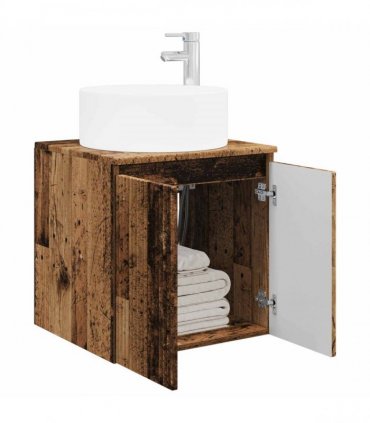 vidaXL Wall-mounted Sink Vanity Old Wood 49.5 x 44.5 x 65.5 cm — V0672200959