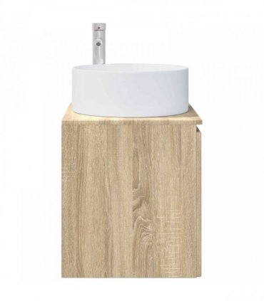 vidaXL Wall-mounted Sink Vanity Sonoma Oak 49.5 x 44.5 x 65.5 cm — V0672200960