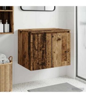 vidaXL Wall-mounted Bathroom Cabinet Old Wood 62.5 x 44.5 x 50 cm — V0672200962