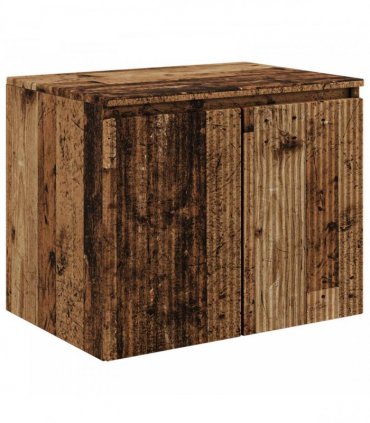 vidaXL Wall-mounted Bathroom Cabinet Old Wood 62.5 x 44.5 x 50 cm — V0672200962