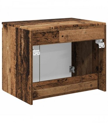 vidaXL Wall-mounted Bathroom Cabinet Old Wood 62.5 x 44.5 x 50 cm — V0672200962