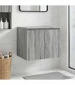 vidaXL Wall-mounted Bathroom Cabinet Grey Sonoma 62.5 x 44.5 x 50 cm — V0672200965