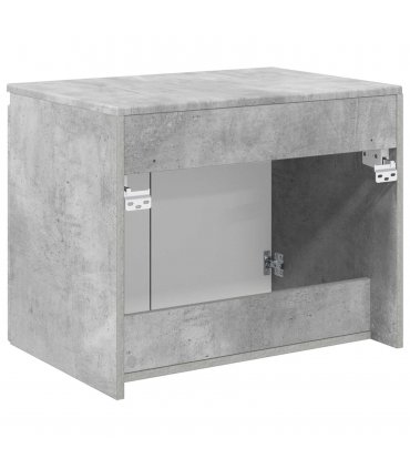 vidaXL Wall-mounted Bathroom Cabinet Concrete Grey 62.5 x 44.5 x 50 cm — V0672200966