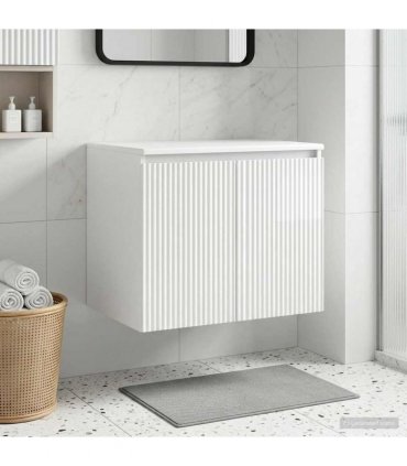 vidaXL Wall-mounted Bathroom Cabinet High Gloss White