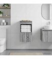 vidaXL Bathroom Cabinet Grey Sonoma 30 x 35 x 50 cm Engineered Wood