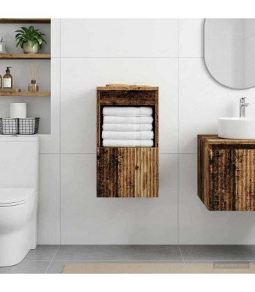 vidaXL Bathroom Cabinet Old Wood 30 x 44.5 x 50 cm Engineered Wood
