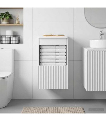 vidaXL Bathroom Cabinet White 30 x 41 x 50 cm Engineered Wood