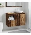 vidaXL Bathroom Cabinet Old Wood 30 x 41 x 50 cm Engineered Wood