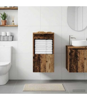 vidaXL Bathroom Cabinet Old Wood 30 x 41 x 50 cm Engineered Wood