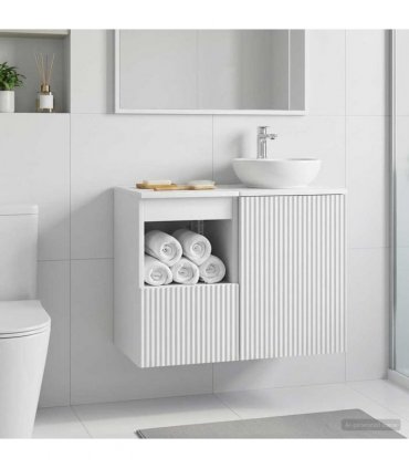 vidaXL Bathroom Cabinet White 30 x 35 x 50 cm Engineered Wood