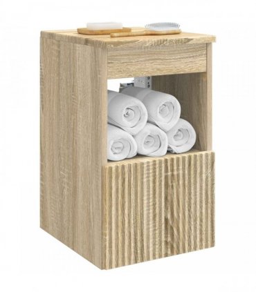 vidaXL Bathroom Cabinet Sonoma Oak 30 x 41 x 50 cm Engineered Wood