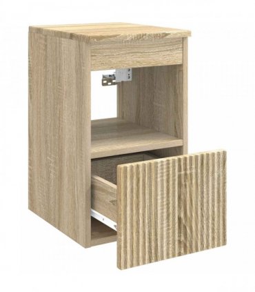 vidaXL Bathroom Cabinet Sonoma Oak 30 x 41 x 50 cm Engineered Wood