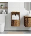 vidaXL Bathroom Cabinet Old Wood 30 x 35 x 50 cm Engineered Wood