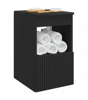 vidaXL Bathroom Cabinet Black 30 x 41 x 50 cm Engineered Wood