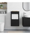 vidaXL Bathroom Cabinet Black 30 x 35 x 50 cm Engineered Wood