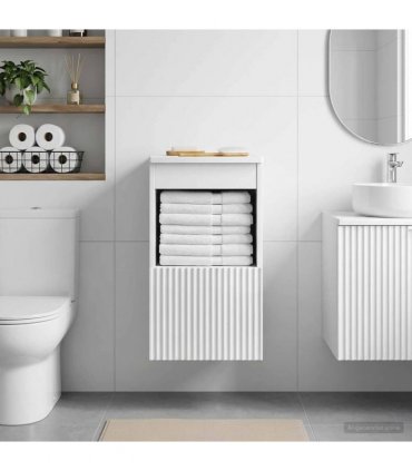 vidaXL Bathroom Cabinet High Gloss White 30 x 41 x 50 cm