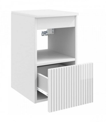 vidaXL Bathroom Cabinet High Gloss White 30 x 41 x 50 cm