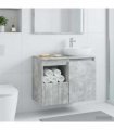 vidaXL Bathroom Cabinet Concrete Grey 30 x 35 x 50 cm Engineered Wood