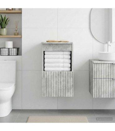vidaXL Bathroom Cabinet Concrete Grey 30 x 35 x 50 cm Engineered Wood