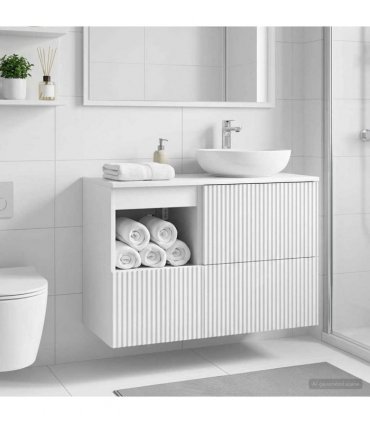 vidaXL Bathroom Cabinet High Gloss White 30 x 35 x 50 cm