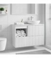 vidaXL Bathroom Cabinet High Gloss White 30 x 35 x 50 cm