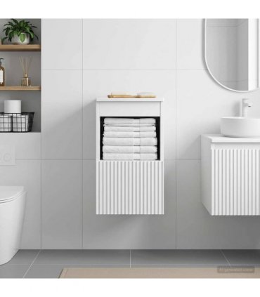 vidaXL Bathroom Cabinet White 30 x 44.5 x 50 cm Engineered Wood