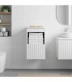 vidaXL Bathroom Cabinet White 30 x 44.5 x 50 cm Engineered Wood