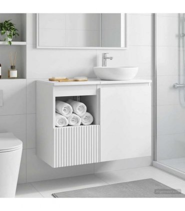 vidaXL Bathroom Cabinet White 30 x 44.5 x 50 cm Engineered Wood